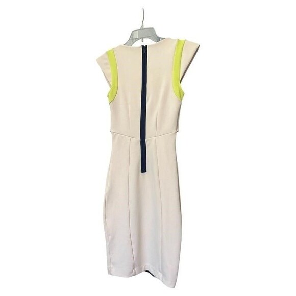 *New French Connection Lolostretch color block dress Bodycon Pencil US2 FR34 UK6 - Picture 5 of 8